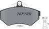 Колодки тормозные дисковые передние 2194502 от компании TEXTAR
