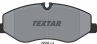 Колодки тормозные дисковые передние 2206201 от производителя TEXTAR
