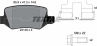Колодки тормозные дисковые задние 2313803 от компании TEXTAR