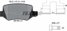 Колодки тормозные дисковые 2313805 от фирмы TEXTAR