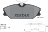 Колодки тормозные дисковые передние 2317203 от компании TEXTAR