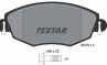 Колодки тормозные дисковые передние 2327904 от фирмы TEXTAR