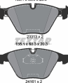 Колодки тормозные дисковые передние 2331303 от производителя TEXTAR