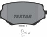 Колодки тормозные дисковые передние 2331401 от производителя TEXTAR