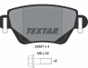 Колодки тормозные дисковые задние 2355702 от производителя TEXTAR