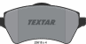 Колодки тормозные дисковые передние 2361501 от фирмы TEXTAR