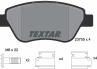 Колодки тормозные дисковые передние 2370503 от производителя TEXTAR