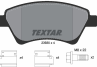 Колодки тормозные дисковые передние 2393001 от производителя TEXTAR