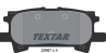 Колодки тормозные дисковые задние 2396701 от производителя TEXTAR