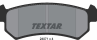 Колодки тормозные дисковые задние 2407101 от компании TEXTAR