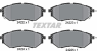Колодки тормозные дисковые передние 2422201 от компании TEXTAR