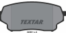 Колодки тормозные дисковые передние 2430101 от компании TEXTAR
