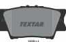 Колодки тормозные дисковые задние 2433801 от производителя TEXTAR