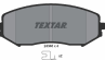 Колодки тормозные дисковые передние 2434601 от компании TEXTAR
