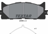 Колодки тормозные дисковые передние 2435001 от производителя TEXTAR