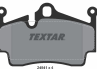 Колодки тормозные дисковые задние 2454101 от производителя TEXTAR
