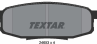 Тормозные дисковые колодки задние антискрип 2465301 от компании TEXTAR