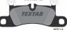 Колодки тормозные дисковые задние 2472101 от производителя TEXTAR