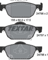 Колодки тормозные дисковые передние антискрип 2479601 от фирмы TEXTAR