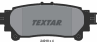 Колодки тормозные дисковые задние 2491801 от производителя TEXTAR