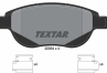 Колодки тормозные дисковые передние 2509401 от компании TEXTAR