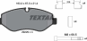 Колодки тормозные дисковые передние 2922901 от компании TEXTAR
