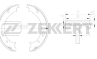 Барабанные тормозные колодки задние BK4146 от компании Zekkert