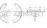 Барабанные тормозные колодки задние BK4445 от компании Zekkert