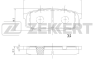 Колодки торм. диск. зад Lexus LX (URJ) 07-, Toyota LC 200 07-, Tundra (_K5_) 07-