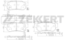 Колодки торм. диск. зад Hyundai Getz (TB) 02-, Santa Fe 00-, Kia Sportage II 04-, Rio III 11-