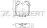 Колодки тормозные дисковые задние BS1861 от фирмы Zekkert