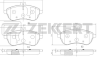 Колодки тормозные дисковые передние BS1873 от фирмы Zekkert