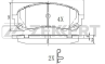 Колодки торм. диск. передн. Subaru Impreza (GD  GR