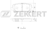 Колодки тормозные дисковые задние BS2160 от фирмы Zekkert