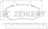 Колодки тормозные дисковые передние BS2420 от компании Zekkert