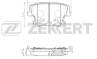 Колодки тормозные дисковые задние BS2429 от производителя Zekkert