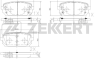 Колодки тормозные дисковые задние BS2443 от фирмы Zekkert