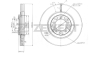 Диск торм. перед. Toyota Crown (S110) 79-