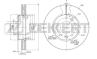 Диск торм. перед. Kia Carnival II 01-