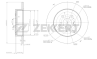 Диск торм. зад. Toyota Verso (R20) 09-