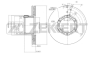 Диск торм. перед. MB Vario 96-  T2/LN1 86-