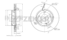 Диск торм. перед. MB A-Class (169) 04-  B-Class (2