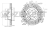Диск торм. перед. MB S (W221) 05-  Lexus IS 250-22