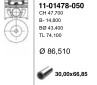 86,51 mm Поршень + палец без колец