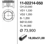 73,90 mm. Порш+палец, без колец