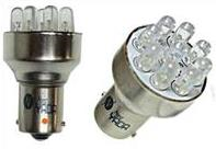 S25 (9 SMD) BA15s 12V светодиод WHITE 0.72W 42.48lm TM NORD YADA