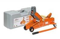 Домкрат подкатной 2.3 тонны, в кейсе + шток для фиксации груза