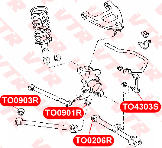 Сайлентблок нижней поперечной тяги задней подвески Сайлентблок нижней поперечной тяги задней подвески