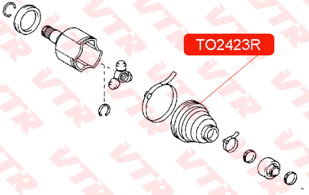 Чехол ШРУС переднего привода, внутренний, смазка Чехол ШРУС переднего привода, внутренний, смазка