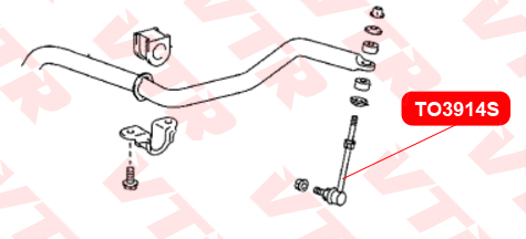 Тяга стабилизатора передней подвески Тяга стабилизатора передней подвески